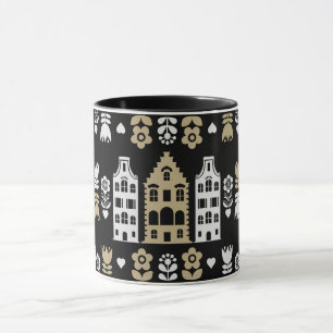 Caneca Impressão de arte tradicional holandesa