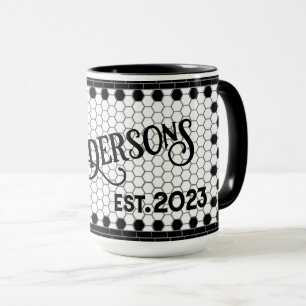 Caneca Impressão de Azulejo hexadecimal