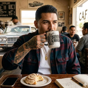 Caneca impressão de bandana Chicano