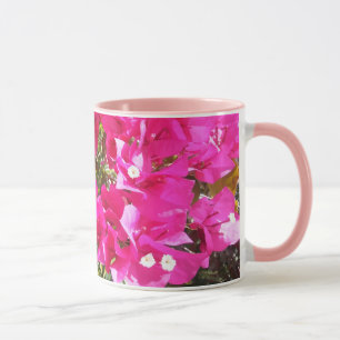 Caneca Impressão de café, linda, cor-de-rosa