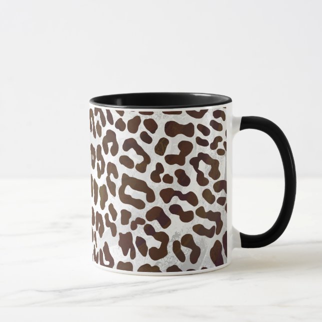 Caneca Impressão de Chocolate Leopardo (Direita)