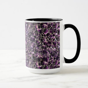 Caneca Impressão de Cristal de Pedra Preciosa Âmbar Viole