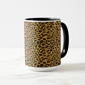 Caneca Impressão de Leopardo
