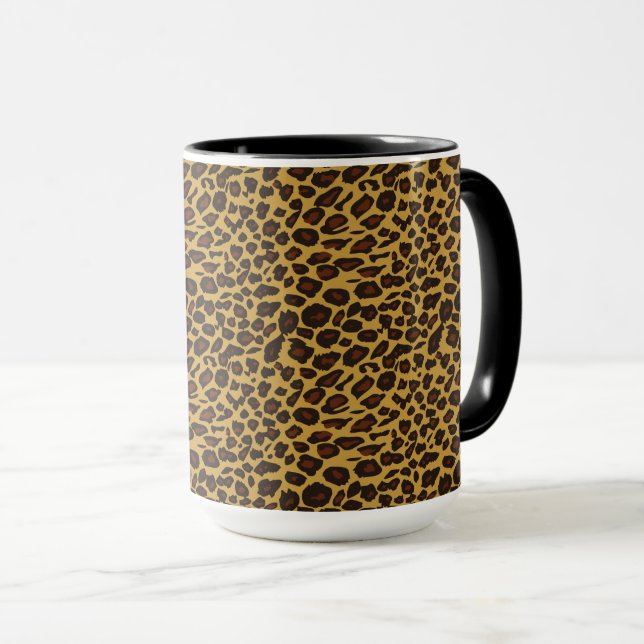 Caneca Impressão de Leopardo (Frente Esquerda)