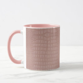 Caneca Impressão de Textura do Alligador Rosa