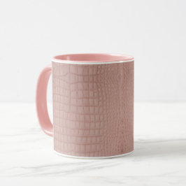 Caneca Impressão de Textura do Alligador Rosa
