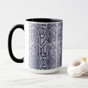 Caneca Impressão em animais de pele Cobra púrpura