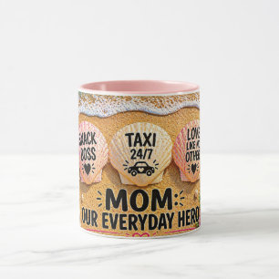 Caneca Impressão em Tela Envolvida FalsaCamiseta de Mãe E