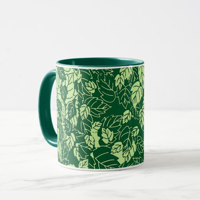 Caneca Impressão, Emerald e Verde limão japonês (Frente Esquerda)