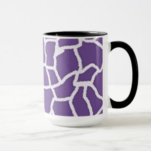 Caneca Impressão escuro do girafa da lavanda; Quadro