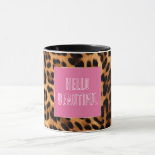 Caneca Impressão Leopardo Chic Brown