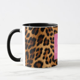 Caneca Impressão Leopardo Chic Brown