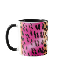 Impressão Leopardo Dourada rosa