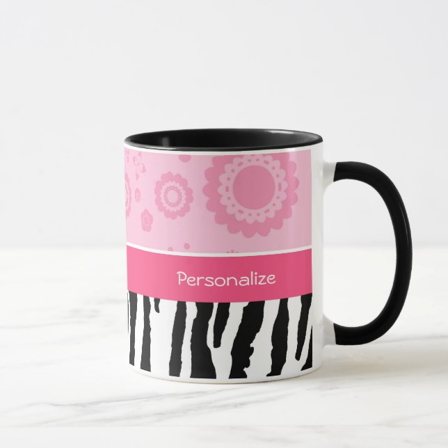 Caneca Impressão na moda da zebra dos calçados (Direita)