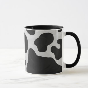 Caneca Impressão preto e branco da vaca