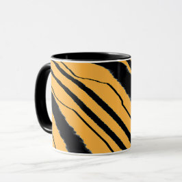 Caneca Impressão preto Tiger