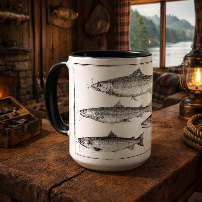 Caneca Impressão Repro Truta & Salmão 1700 (Criador carregado)