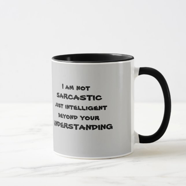 Caneca impressionante e sarcástica (Direita)