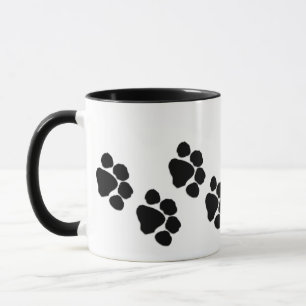Caneca Impressões animais da pata