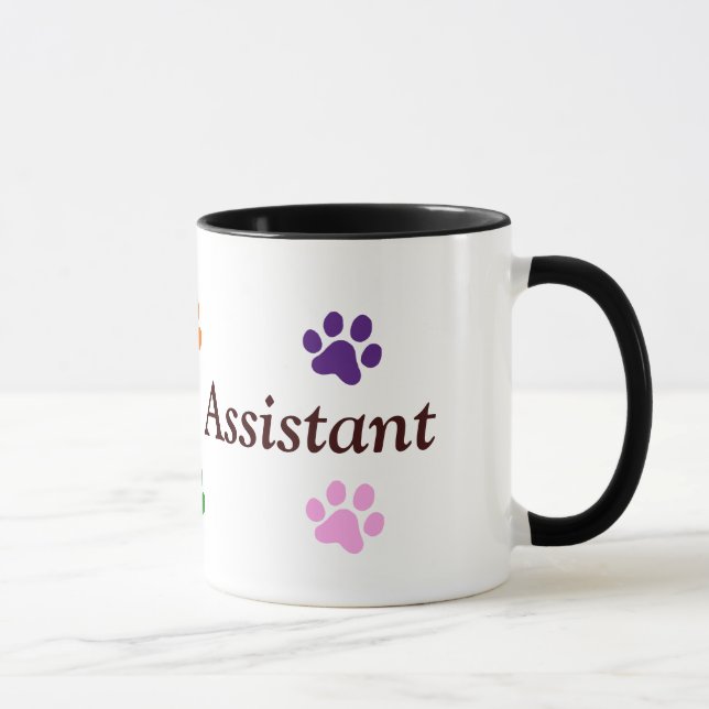 Caneca Impressões Assistente-Coloridos veterinários da (Direita)