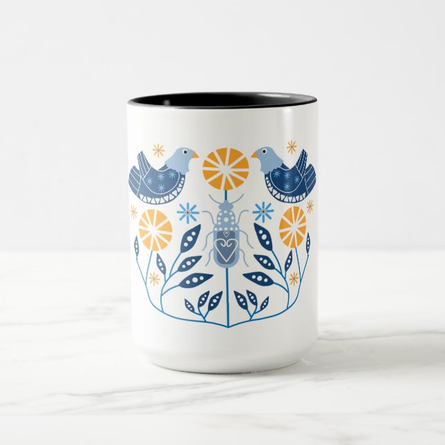 Caneca Impressões de arte popular escandinavos | Decor Mu (Centro)