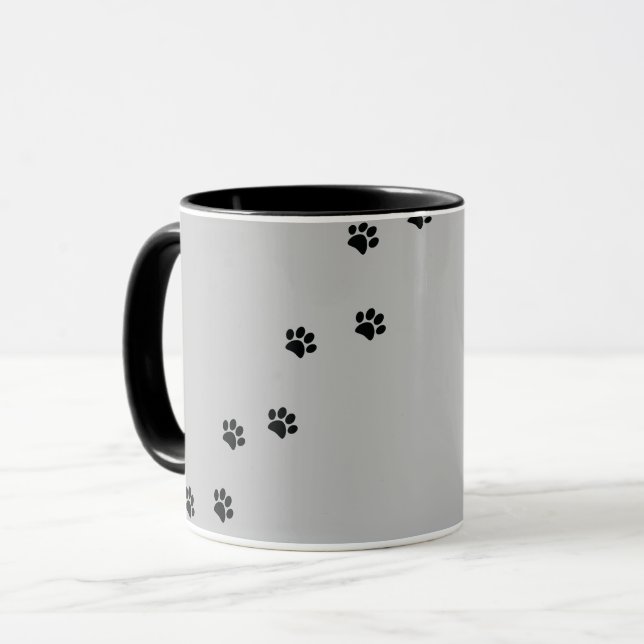 Caneca Impressões de pata (Frente Esquerda)