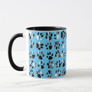 Caneca Impressões de Pé Animal