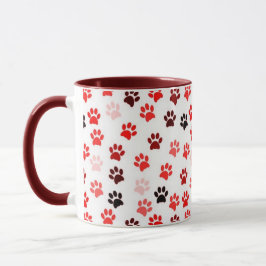 Caneca Impressões de Pé Animal