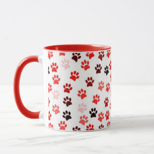 Caneca Impressões de Pé Animal
