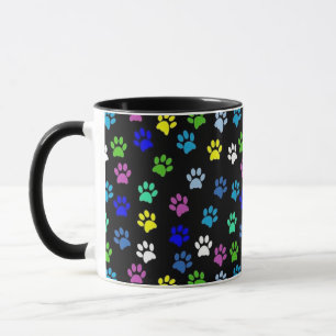 Caneca Impressões de Pé Animal
