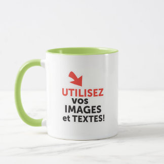 Caneca Imprima seus designs online DIY em Português