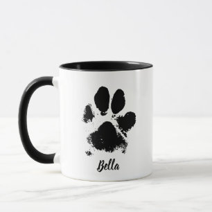 Caneca Imprimir Nome Personalizado da Pata de Cachorro As