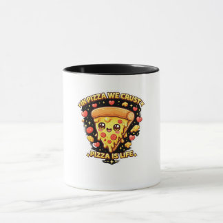 Caneca In Pizza We Crust Cute Kawaii Pizza Mug – Funny Pi