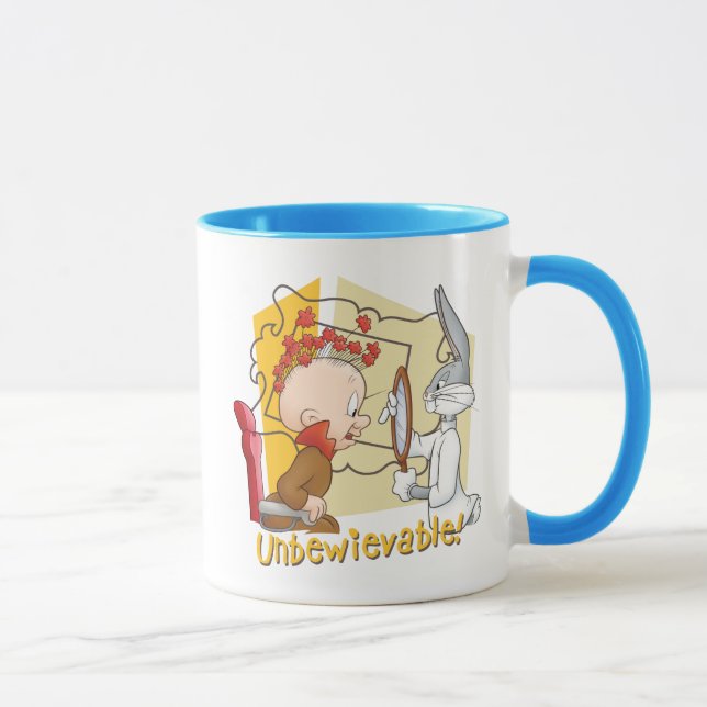 Caneca "Inacreditável" Barbeiro BUGS BUNNY™ & Elmer Fudd (Direita)