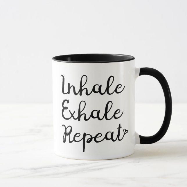 Caneca Inalar Exalar Repetir (Direita)