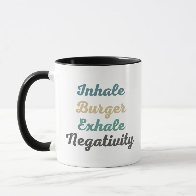 Caneca Inalar Lâmpadas e Copas de Negatividade do Burger (Esquerda)
