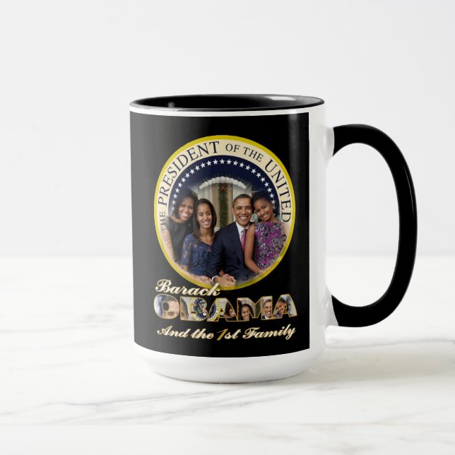 Caneca Inauguração 2013 do PRESIDENTE OBAMA (Direita)