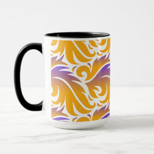 Caneca Incêndio Colorido Chama Sem Costura