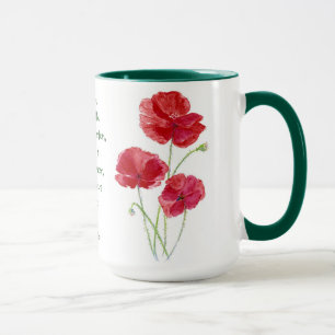 Caneca Incentive o jardim da papoila de Isaiah da