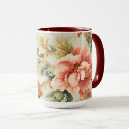 Caneca Incríveis Flores, Folhas. Pintura