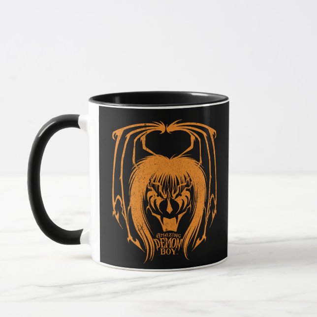 Caneca Incrível Demônio Halloween 2021 Orange Mug (Esquerda)