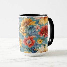 Caneca Incrível e elegante Flores de Verão