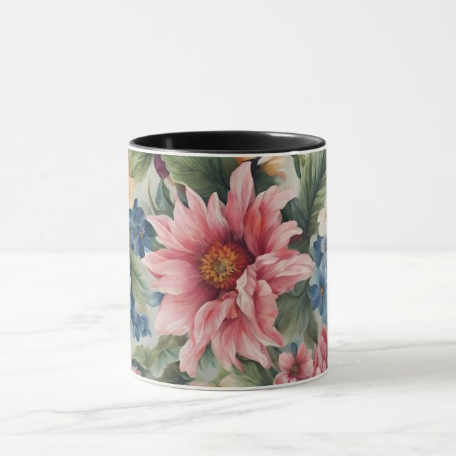 Caneca Incrível Flores de Verão Coloridas Coloridas (Centro)