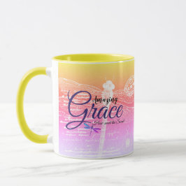 Caneca Incrível Graça Libélula gradiente pastel