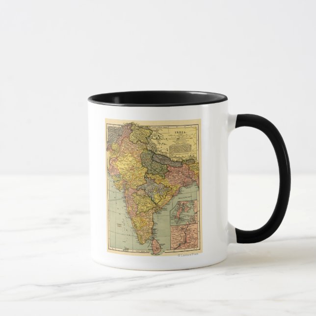 Caneca ÍndiaMapa PanorâmicoÍndia (Direita)
