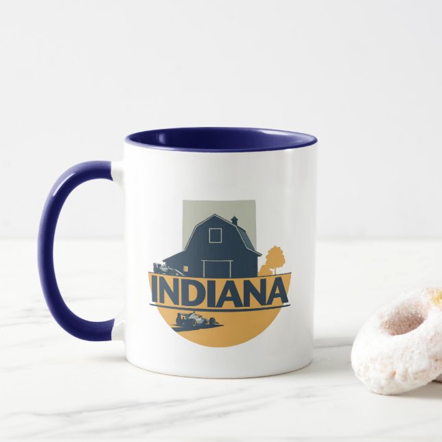 Caneca Indiana Estados Unidos da América (Com Donut)