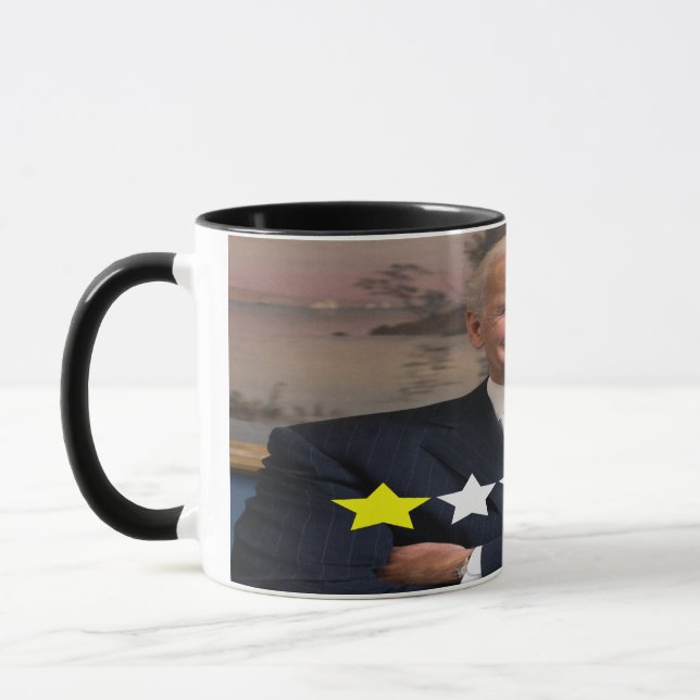 Caneca Índice de Aprovação do Presidente Joe Biden (Esquerda)