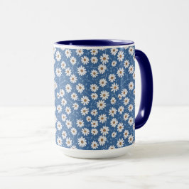 Caneca Indigo Dream Daisies