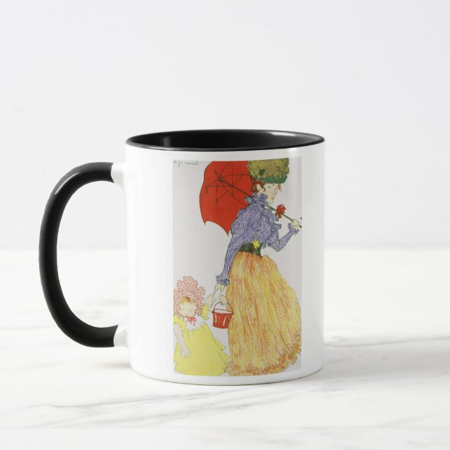 Caneca Indo à praia, de "L'Estampe moderno", publ (Esquerda)