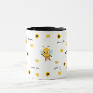 Caneca Infantil Abelha Feliz Fofa
